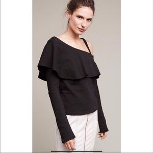 Anthropologie 9-H15 STCL Asymmetrical Ruffle Top NWT